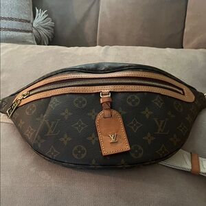 Louis Vuitton Monogram Belt Bag in Brown and Tan
